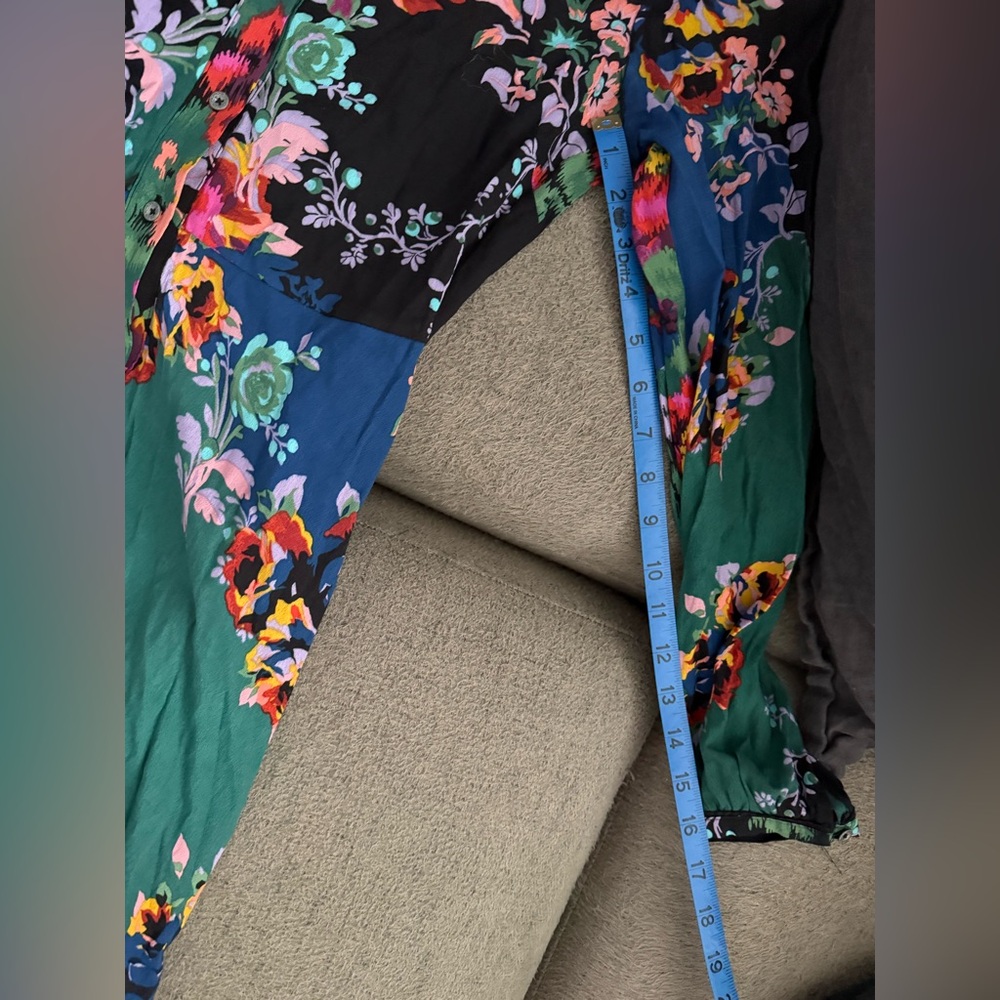 Anthropologie Maeve Floral Patchwork Shirtdress Size 2 Dress NWT - Picture 9 of 10